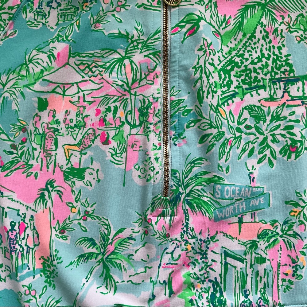 💓🌼Lilly Pulitzer UPF 50 Skipper Popover Multi Lilly Loves Palm Beach - Picture 4 of 7
